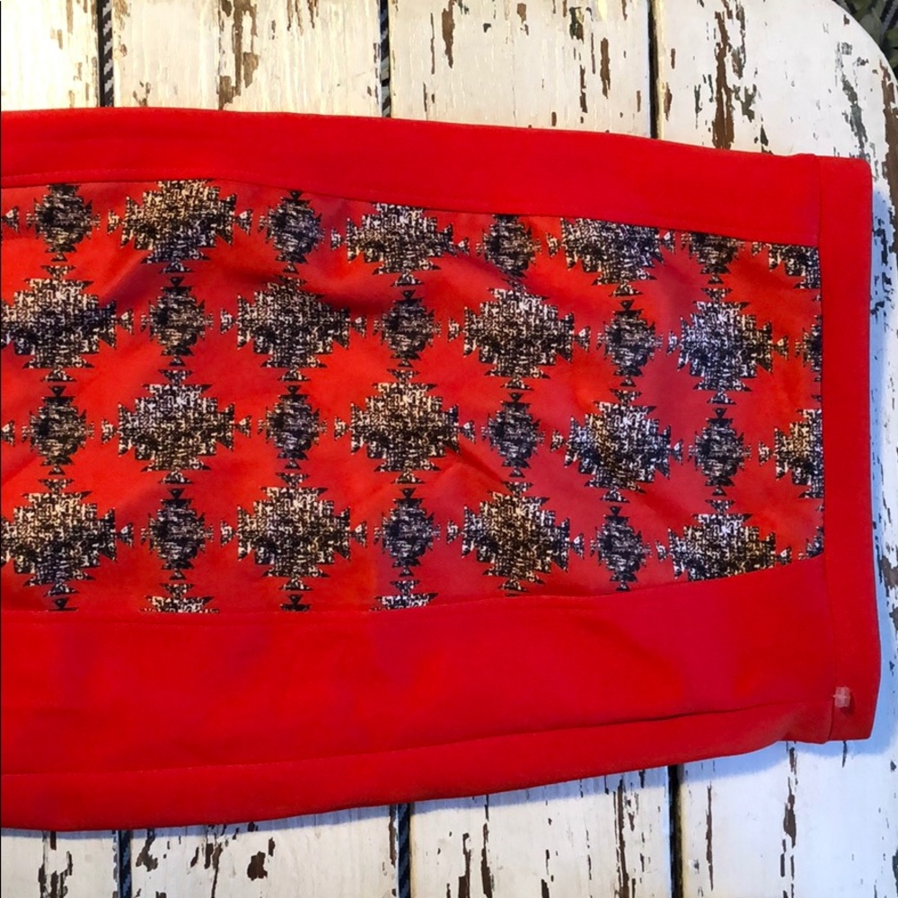 Women’s XOXO red pencil skirt